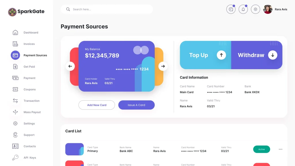 Payment sources