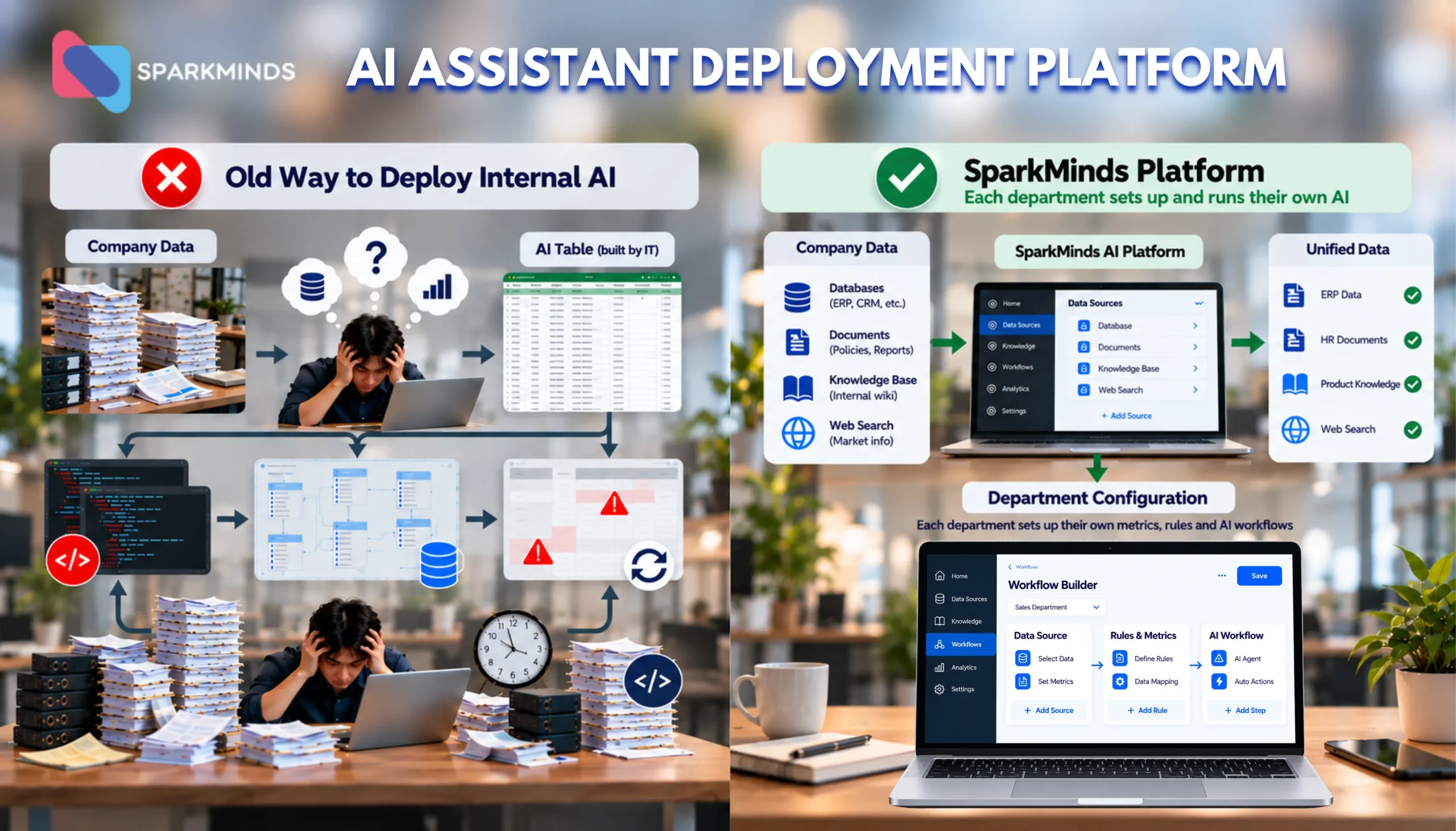 SparkMinds AI Assistant Deployment Platform SparkMinds AI Assistant Deployment Platform.webp