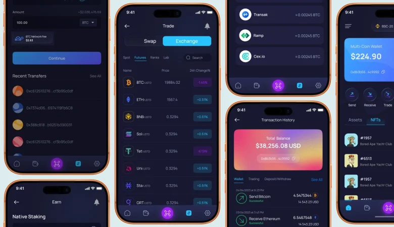 Multi-Platform Cryptocurrency Wallet App