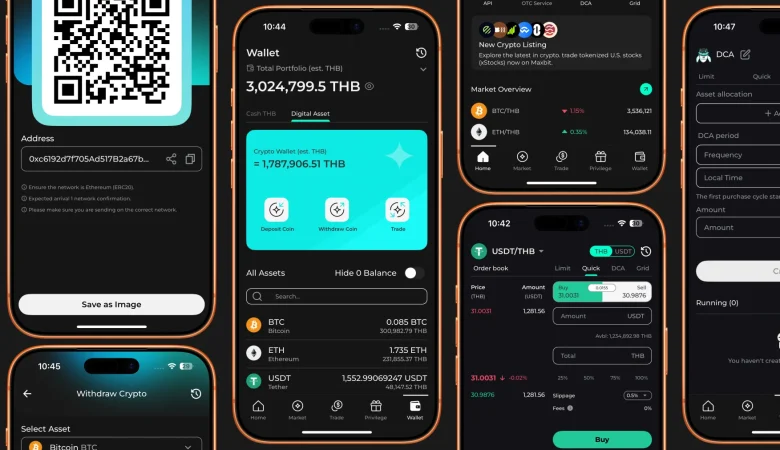 MAXBIT – Cryptocurrency Exchange App