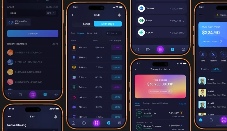 Multi-Platform Cryptocurrency Wallet App