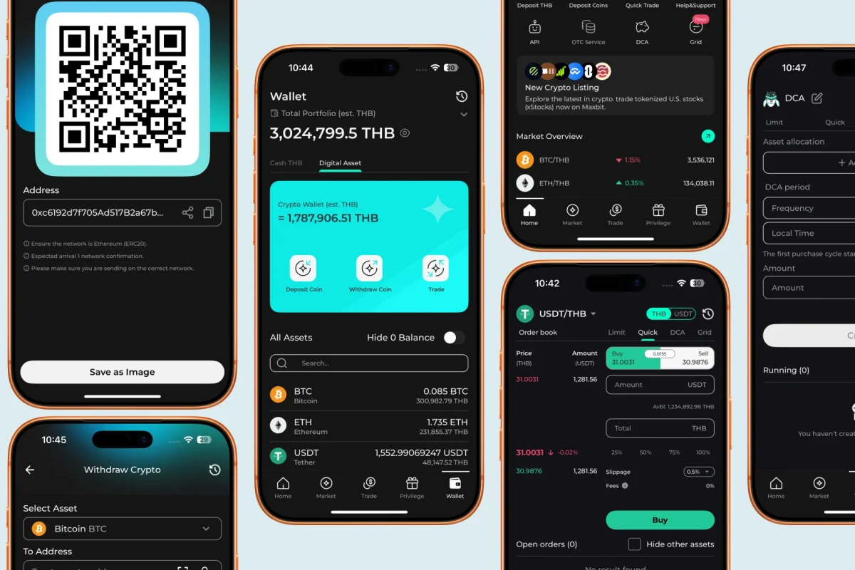 MAXBIT – Cryptocurrency Exchange App
