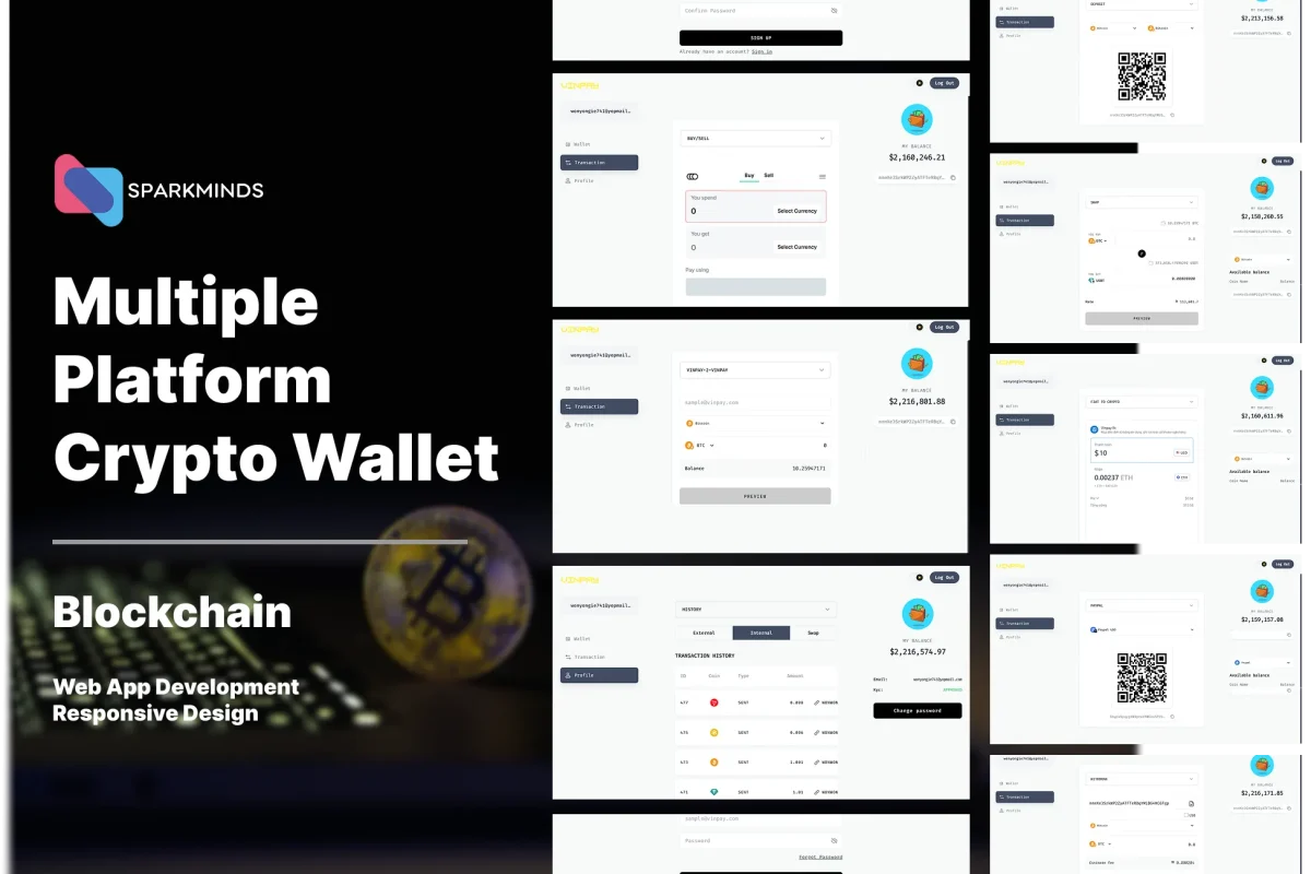Multiple Platform Crypto Wallet