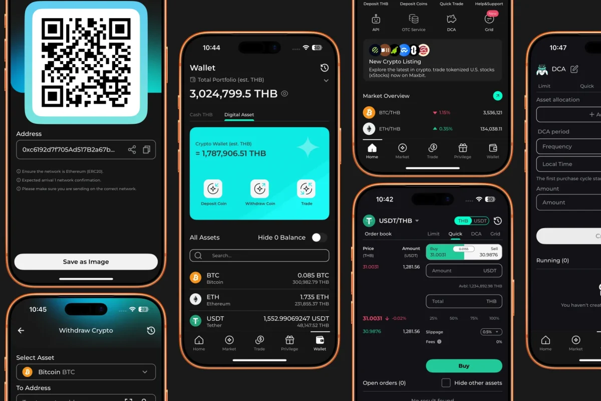 MAXBIT – Cryptocurrency Exchange App