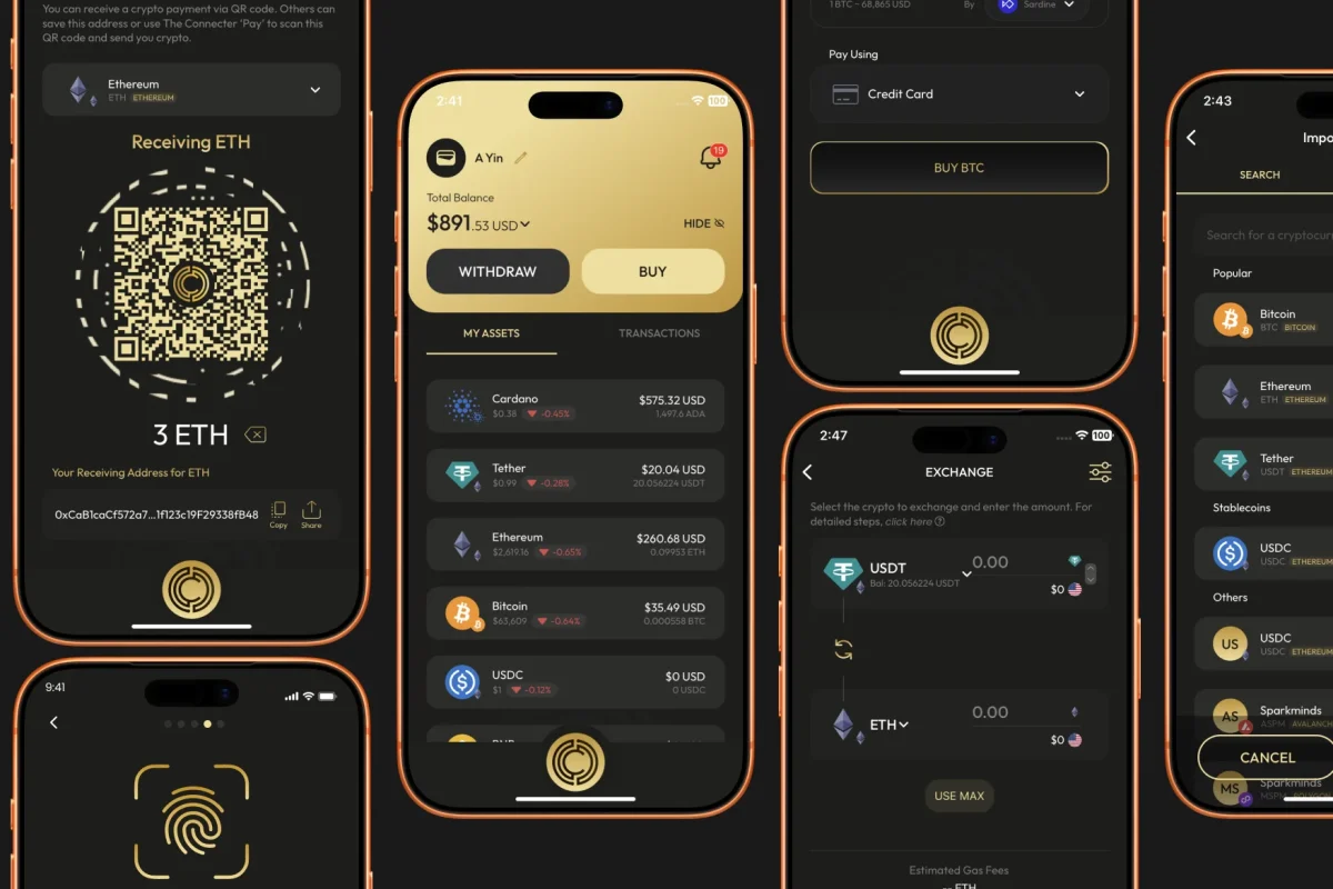 THE CONNECTER – Cryptocurrency Wallet App